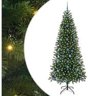 vidaXL LED Baum K&uuml;nstlicher Weihnachtsbaum mit 300 LEDs Gr&uuml;n 210 cm PE und PVC