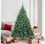 vidaXL K&uuml;nstlicher Weihnachtsbaum, K&uuml;nstlicher Weihnachtsbaum mit 300 LEDs...