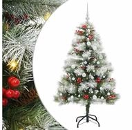 vidaXL K&uuml;nstlicher Weihnachtsbaum K&uuml;nstlicher Weihnachtsbaum Gr&uuml;n und Wei&szlig;...