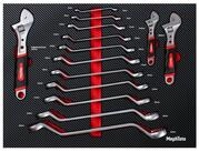Mephisto-Tools Werkzeugset, (Set), metrisch, inkl. Soft Inlay in Carbon-Optik
