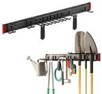 Maclean Wandhalterung MC-179 f&uuml;r Gartenger&auml;te und Besen 122,2 cm max. 228 kg,