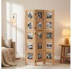 Homestyle4u Paravent Raumteiler Holz Trennwand Fotowand Indoor Sichtschutz...