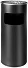 relaxdays Aschenbecher Standaschenbecher mit Inneneimer 30 l, schwarz