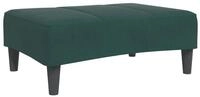 vidaXL Polsterhocker Fu&szlig;hocker Dunkelgr&uuml;n 77x55x31 cm Samt (1 St)