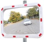 TRUTZHOLM Verkehrsschild Verkehrsspiegel eckig Weitwinkelfunktion 40x60cm