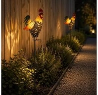 GLOBO LIGHTING LED Solarleuchte, Leuchtmittel inklusive, Warmwei&szlig;, 2x LED