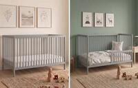 Kids Collective Babybett Kinderbett Gitterbett Baby Bett mit Rausfallschutz...