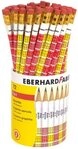 Eberhard Faber Bleistift Bleistift '1x1' rund mit Tipradierer farbig sortiert...