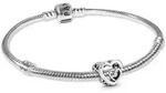 Pandora Charm-Armband Damen-StarterSilber Geschenk-Set Mom Unendliche Herzen