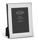 EDZARD Bilderrahmen Gela, Versilbert und anlaufgesch&uuml;tzt, f&uuml;r 15x20 cm Fotos
