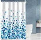 Lerores Duschvorhang Duschvorhang Blaue Bl&uuml;ten Antischimmel Wasserabweisend