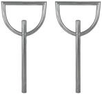 TRUTZHOLM Fahrradst&auml;nder 2x Fahrradanlehnb&uuml;gel 115 x 56 cm Stahl...