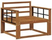 vidaXL Sofaelement Outdoor Mittelsofa Natur (1 St)