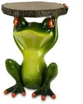 formano Gartenfigur Garten Deko Tisch Frosch - Frosch f&uuml;r Blumen und Pflanzen...