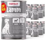 Supravit Nassfutter f&uuml;r Hunde 12 x 410g Dosen - Schmackhaftes Hundefutter nass