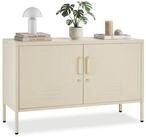 tectake Lowboard Sideboard, Kippschutz, h&ouml;henverstellbare F&uuml;&szlig;e, 100 x 42,5 x...