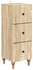 vidaXL Kommode 33 x 34,5 x 90 cm Kommode Schubladenschrank Sideboard schmal...