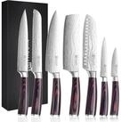 LuxusKollektion Messer-Set XL Premium Messerset 7-teilig Profi Kochmesser