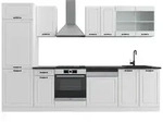 Vicco K&uuml;chenzeile R-Line, Wei&szlig; Landhaus/Wei&szlig;, Ohne Arbeitsplatten