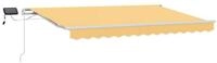 vidaXL Markise Ausziehbare Markise Sand 450 x 300 cm Stoff und Aluminium (1-St)