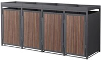 ML-DESIGN M&uuml;lltonnenbox M&uuml;llbox aus Stahl wetterfeste M&uuml;lltonnen Verkleidung