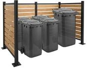 MCW M&uuml;lltonnenbox MCW-K57-3 (4 St), Beliebig erweiterbar, Einfache Montage