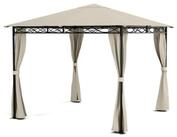 blumfeldt Pavillon Mondo Pavillon 3x3 m Stahlrahmen wetterfest 4 Seitenw&auml;nde,...