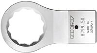 Gedore 8799-41 Aufsteckringschl&uuml;ssel 28 Z, 41 mm Einhandzwingen-Adapter