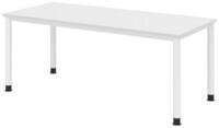 b&uuml;m&ouml; Schreibtisch Serie-H, Gestell: Wei&szlig;, Rechteck: 180 x 80 cm - Dekor:...