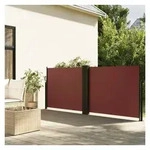 furnicato Markise Ausziehbare Seitenmarkise 120 x 600 cm in Braun braun 600 cm x 600