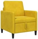 vidaXL Sofa Sofa mit Stauraum Gelb 72 x 78 x 87 cm Polyester, 1 Teile