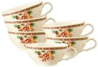 Seltmann Weiden Tasse Marieluise Weihnachtsnostalgie Teetassen 130 ml, 6-tlg.,