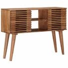 vidaXL Beistelltisch Handgefertigter Beistelltisch braun 100 x 30 x 75 cm (1-St)