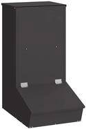 vidaXL Futterspender Schweinfutterspender Schwarz 55 x 38 x 76 cm 20 kg