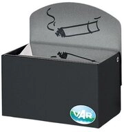 PROREGAL&reg; Aschenbecher Robuster Wandascher Schild 0,4L 16x14x9,8cm Anthrazit
