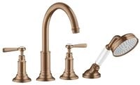 hansgrohe Wannenarmatur Axor Montreux 4-Loch Fliesenrandarmatur mit Hebelgriff