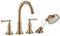 hansgrohe Wannenarmatur Axor Montreux 4-Loch Fliesenrandarmatur mit Hebelgriff