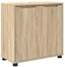 vidaXL Badezimmerspiegelschrank Badezimmerwaschbecken-Schrank Sonoma-Eiche 60 x...