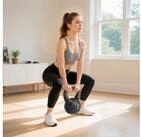 HOMCOM Kettlebell Kugelhantel 10 kg Gewicht-Hantel mit Sand bef&uuml;llt f&uuml;r...