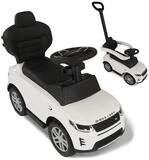 Lemodo Rutscherauto Land Rover mit Schiebestange, Kinderfahrzeug mit Soundlenkrad,