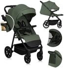 lionelo Kinder-Buggy IVA, (Set mit Moskitonetz und Getr&auml;nkehalter), PU-R&auml;der...