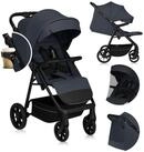lionelo Kinder-Buggy IVA, (Set mit Moskitonetz und Getr&auml;nkehalter), PU-R&auml;der...