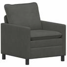 vidaXL Sofa Sofa Dunkelgrau 76 x 81 x 87,5 cm Stoff, 1 Teile