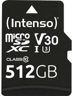 Intenso Professional miniSDXC-Karte Retail 512 GB Class 10, UHS-I U3, v30