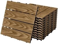 ECD Germany Terrassendielen WPC Bodenplatte Terrassenfliesen Fliesen mit...
