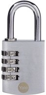 Yale Vorh&auml;ngeschloss Silver Line Zahlenschloss 40 mm Y151B/40/130/1