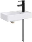 vidaXL Badezimmerspiegelschrank Waschbecken mit Wasserhahn und Abfluss Matt...
