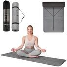HMS Yogamatte Pilatesmatte "Point" grau Sportmatte Yoga Pilates 182x61cm, mit