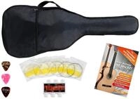 Classic Cantabile Gitarrentasche 5-teiliges Zubeh&ouml;rset f&uuml;r 3/4 Konzertgitarre,