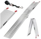 TRUTZHOLM Auffahrrampe Alu 205cm 340 kg Tragkraft klappbar rutschhemmend gerillt